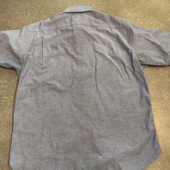 Paul Fredrick Classic Fit Chambray Button-Front Shirt – Size Large - Picture 4 of 11